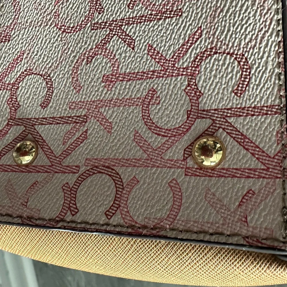 Calvin Klein Beige and Pink Satchel - Picture 8 of 10
